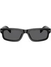 Prada Geometric-frame Sunglasses In Black