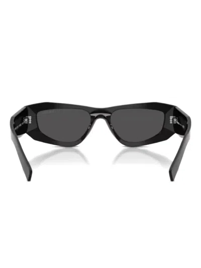 Prada Geometric-frame Sunglasses In Black