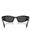 Prada Geometric-frame Sunglasses In Black