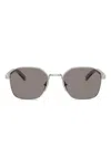 Prada Geometric-frame Sunglasses In Metallic