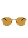 Prada Geometric-frame Sunglasses In Brown