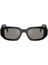 Prada Geometric-frame Sunglasses In Schwarz