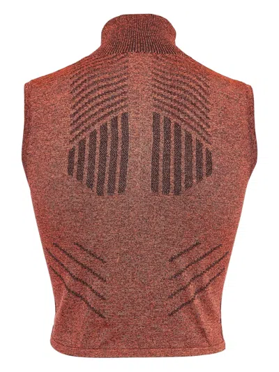 Pre-owned Prada Geometric-pattern Knitted Top