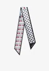 Prada Geometric Pattern Silk Scarf In Multicolor
