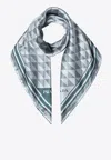 Prada Geometric Print Silk Twill Scarf In Animal Print