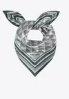 Prada Geometric Print Silk Twill Scarf In Multi