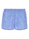 Prada Elastic Waist Printed Swimming Trunks In Multi