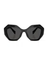 Prada Geometric Sunglasses In Black