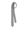 Prada Embroidered Checked Stie In Black