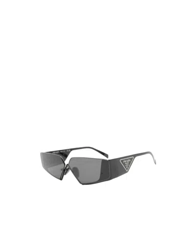 Prada Geometric Tinted Sunglasses In Gray