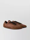 Prada Geometric Tread Lightweight Ballerina Sole In Brown
