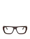 Prada Geometric-frame Glasses In Brown