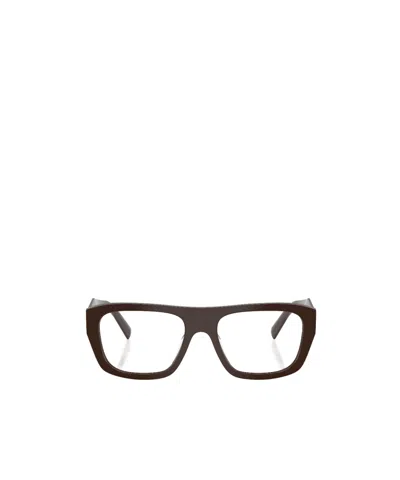 PRADA PRADA EYEWEAR GEOMETRIC FRAME GLASSES