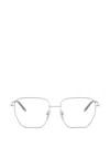 Prada Geometric-frame Glasses In Silver