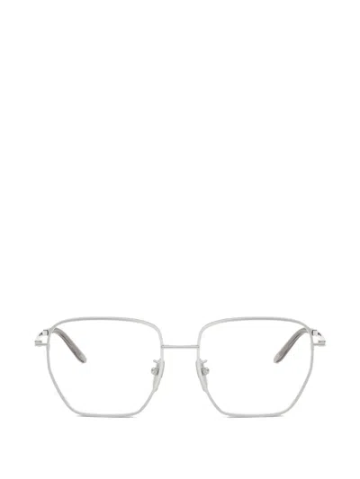 Prada Geometric-frame Glasses In Silver