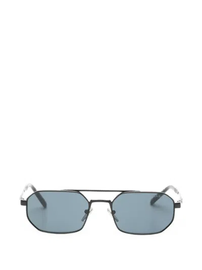 Prada Geometric-frame Sunglasses In Blue