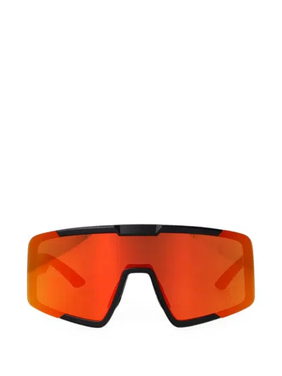 Prada Geometric-frame Sunglasses In Black