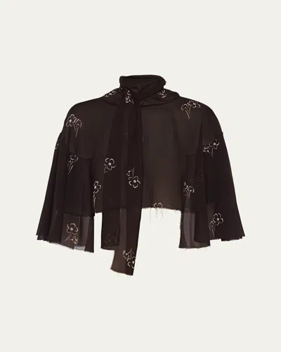 PRADA GEORGETTE PRIMULA CAPE