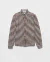 Prada Silk Georgette Button-front Blouse In Multi
