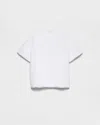 Prada Crew-neck Cotton T-shirt In White