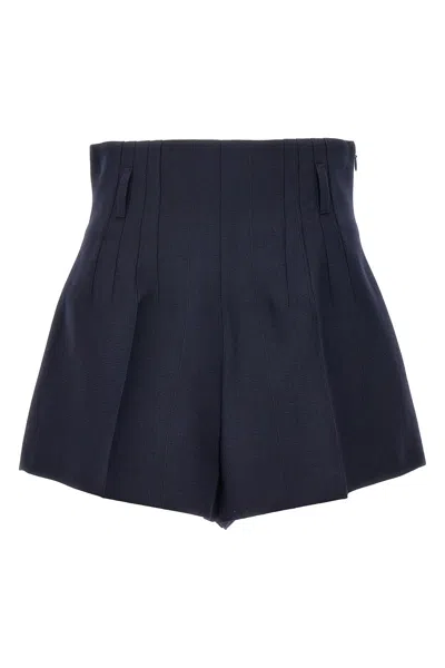 Prada 'gessato' Shorts In Blue