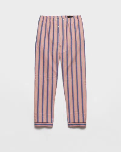 PRADA GESTREIFTE HOSE AUS BAUMWOLLE