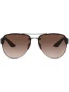 Prada Pilot-frame Sunglasses In Grau