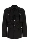 Prada Buttoned Shirt With Chest Pockets And Shoulder Straps