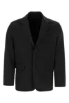 Prada Black Polyester And Nylon Blazer In Black