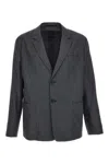 Prada Single Breasted Tailored Blazer In F0480