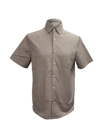 Pre-owned Prada Gingham Button-down Shirt In Neutral