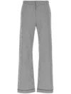Prada Patterned Poplin Wide-leg Pants In Black