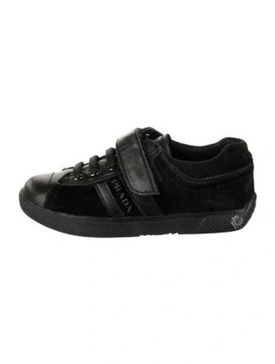 Pre-owned Prada Babies' Girls' Low Top Sneakers In Black