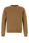 Prada Brown Crew Neck Sweaters In Brown