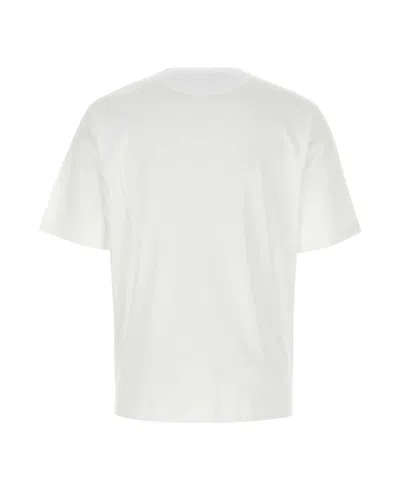 Prada White Tshirt With Triangle Logo