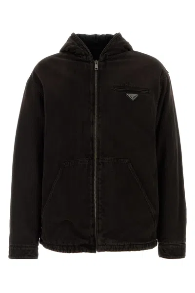 Prada Jackets In Black