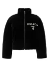 Prada Black Shearling Down Jacket