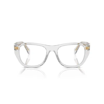 Prada Pr B01v 12r1o1 Trasparente Grigio Glasses In Transparent