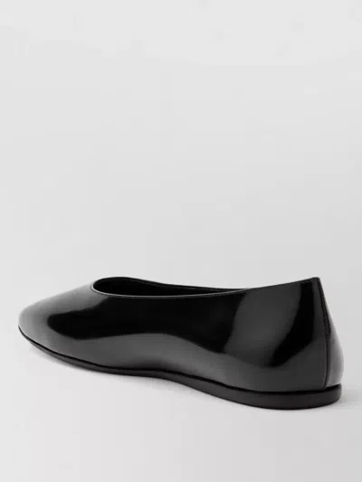 Prada Glossy Finish Ballerina Shoes New Design
