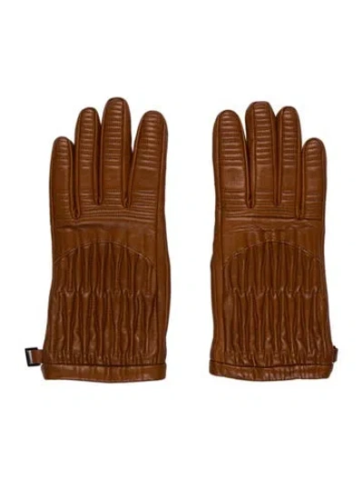 Pre-owned Prada Gloves In Brown