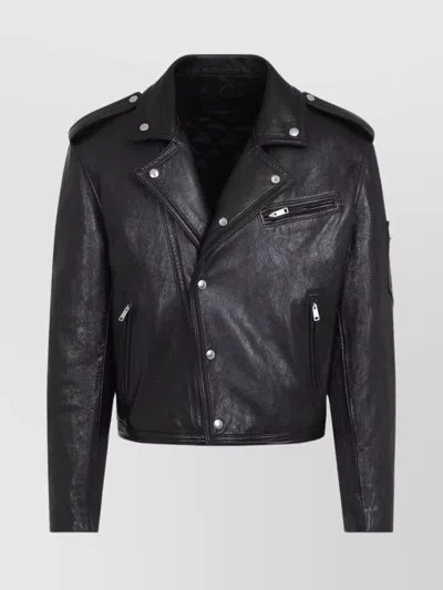 PRADA GOAT LEATHER BIKER JACKET