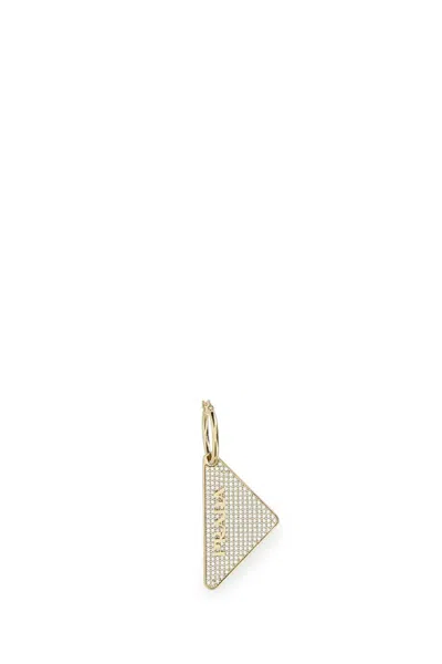 Prada Gold 925 Silver Symbole Single Left Earring