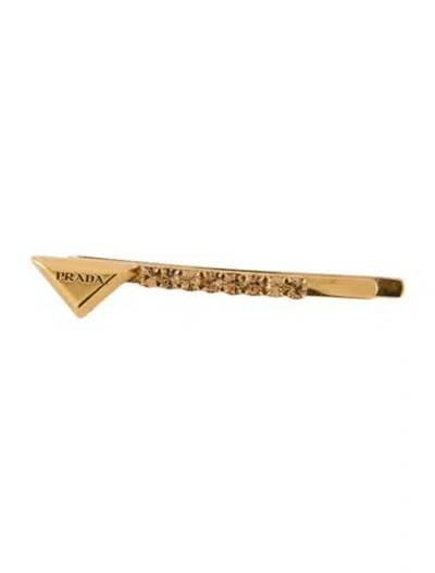 Pre-owned Prada Gold Hair Clip