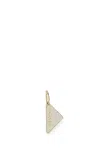 PRADA GOLD LOGO SYMBOL SINGLE LEFT EARRING