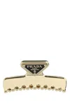 Prada Triangular Claw Clip Hair Accessory In Gold