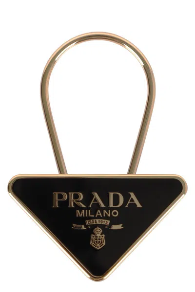 Prada Gold Metal Key Ring Hook