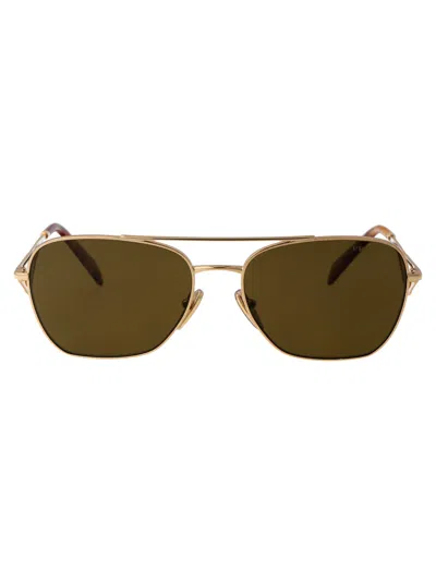 PRADA PRADA GOLD METAL SUNGLASSES