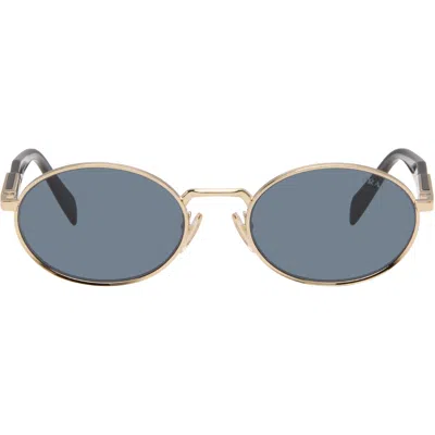Prada Gold ' Eyewear Collection' Sunglasses In Neutral