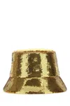 Prada Gold Sequins Bucket Hat In Gold