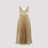 Prada Midi Dress In Golden